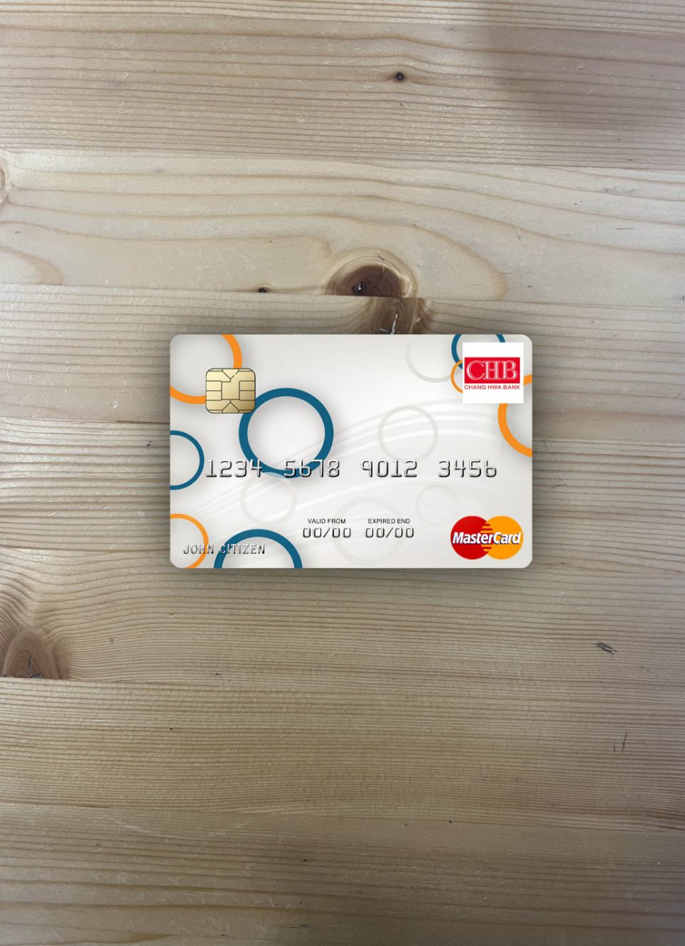 Download Taiwan Chang Hwa Bank mastercard photolook front Photoshop template